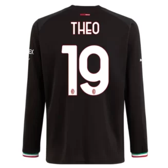 Goedkope-AC-Milan-Theo-19-Lange-Mouw-Thuis-Voetbalshirt-2022-23_1