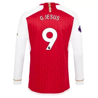 Goedkope-Arsenal-G.Jesus-9-Lange-Mouw-Thuis-Voetbalshirt-2023-24_1