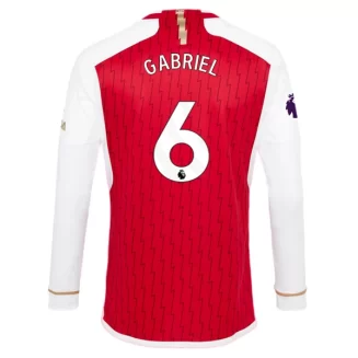 Goedkope-Arsenal-Gabriel-6-Lange-Mouw-Thuis-Voetbalshirt-2023-24_1