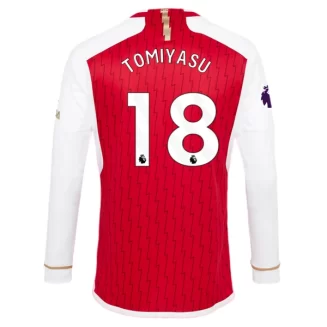 Goedkope-Arsenal-Tomiyasu-18-Lange-Mouw-Thuis-Voetbalshirt-2023-24_1