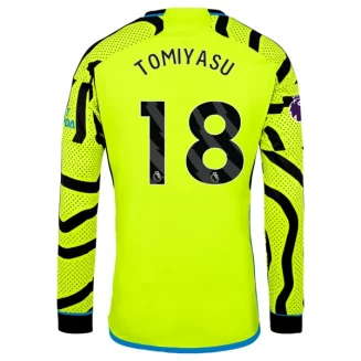 Goedkope-Arsenal-Tomiyasu-18-Lange-Mouw-Uit-Voetbalshirt-2023-24_1