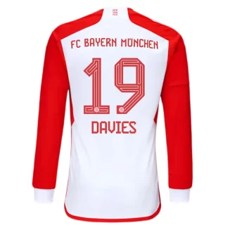 Goedkope-FC-Bayern-Munchen-Alphonso-Davies-19-Lange-Mouw-Thuis-Voetbalshirt-2023-24_1