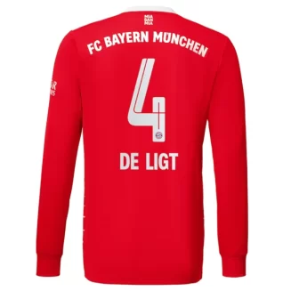Goedkope-FC-Bayern-Munchen-De-Ligt-4-Lange-Mouw-Thuis-Voetbalshirt-2022-23_1