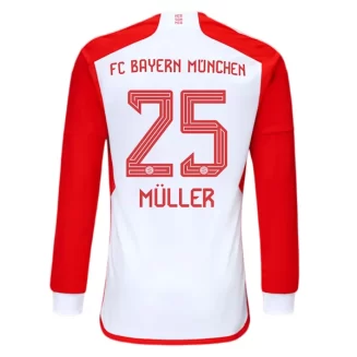 Goedkope-FC-Bayern-Munchen-Thomas-Muller-25-Lange-Mouw-Thuis-Voetbalshirt-2023-24_1