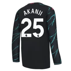 Goedkope-Manchester-City-Akanji-25-Lange-Mouw-Third-Voetbalshirt-2023-24_1