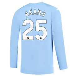 Goedkope-Manchester-City-Akanji-25-Lange-Mouw-Thuis-Voetbalshirt-2023-24_1