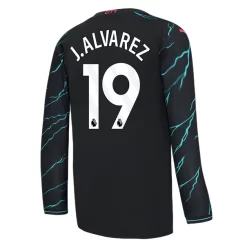 Goedkope-Manchester-City-J.-Alvarez-19-Lange-Mouw-Third-Voetbalshirt-2023-24_1