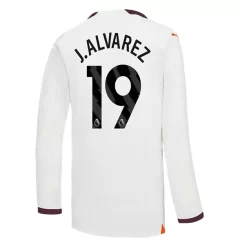 Goedkope-Manchester-City-J.-Alvarez-19-Lange-Mouw-Uit-Voetbalshirt-2023-24_1