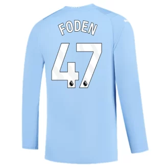 Goedkope-Manchester-City-Phil-Foden-47-Lange-Mouw-Thuis-Voetbalshirt-2023-24_1