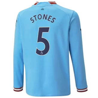Goedkope-Manchester-City-Stones-5-Lange-Mouw-Thuis-Voetbalshirt-2022-23_1