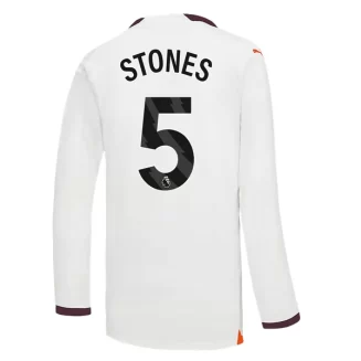 Goedkope-Manchester-City-Stones-5-Lange-Mouw-Uit-Voetbalshirt-2023-24_1