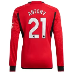 Goedkope-Manchester-United-Antony-21-Lange-Mouw-Thuis-Voetbalshirt-2023-24_1