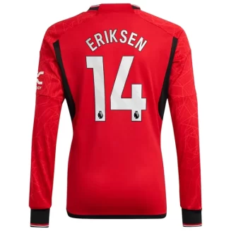 Goedkope-Manchester-United-Christian-Eriksen-14-Lange-Mouw-Thuis-Voetbalshirt-2023-24_1