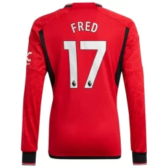 Goedkope-Manchester-United-Fred-17-Lange-Mouw-Thuis-Voetbalshirt-2023-24_1