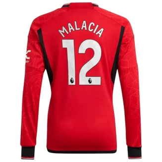 Goedkope-Manchester-United-Malacia-12-Lange-Mouw-Thuis-Voetbalshirt-2023-24_1