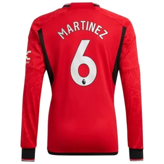 Goedkope-Manchester-United-Martinez-6-Lange-Mouw-Thuis-Voetbalshirt-2023-24_1