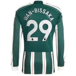 Goedkope-Manchester-United-Wan-Bissaka-29-Lange-Mouw-Uit-Voetbalshirt-2023-24_1