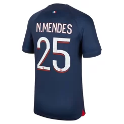 Goedkope-Paris-Saint-Germain-PSG-N.Mendes-25-Thuis-Voetbalshirt-2023-24_1