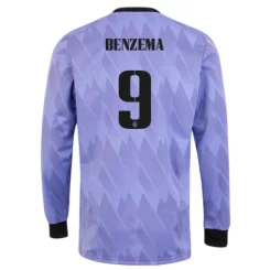 Goedkope-Real-Madrid-Karim-Benzema-9-Lange-Mouw-Uit-Voetbalshirt-2022-23_1