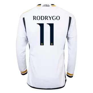Goedkope-Real-Madrid-Rodrygo-11-Lange-Mouw-Thuis-Voetbalshirt-2023-24_1