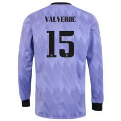 Goedkope-Real-Madrid-Valverde-15-Lange-Mouw-Uit-Voetbalshirt-2022-23_1