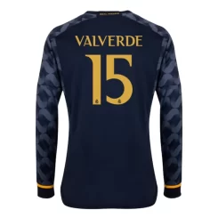 Goedkope-Real-Madrid-Valverde-15-Lange-Mouw-Uit-Voetbalshirt-2023-24_1